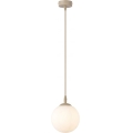 Hanglamp COSMO aan kabel 1xE14/10W/230V Ø 14 cm beige/wit